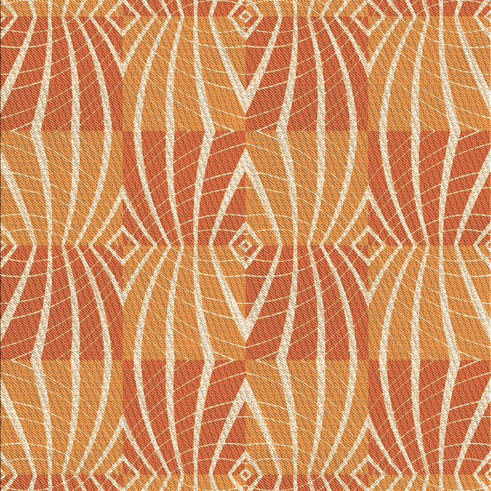 Patterned Yellow Orange Rug, pat1572org