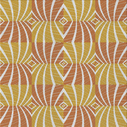 Square Patterned Brown Gold Novelty Rug, pat1572