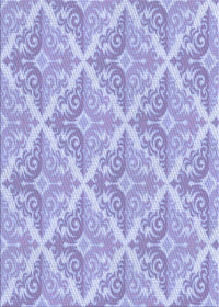 Machine Washable Transitional Purple Rug, wshpat1573blu