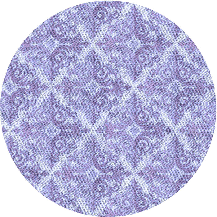 Square Machine Washable Transitional Purple Rug in a Living Room, wshpat1573blu