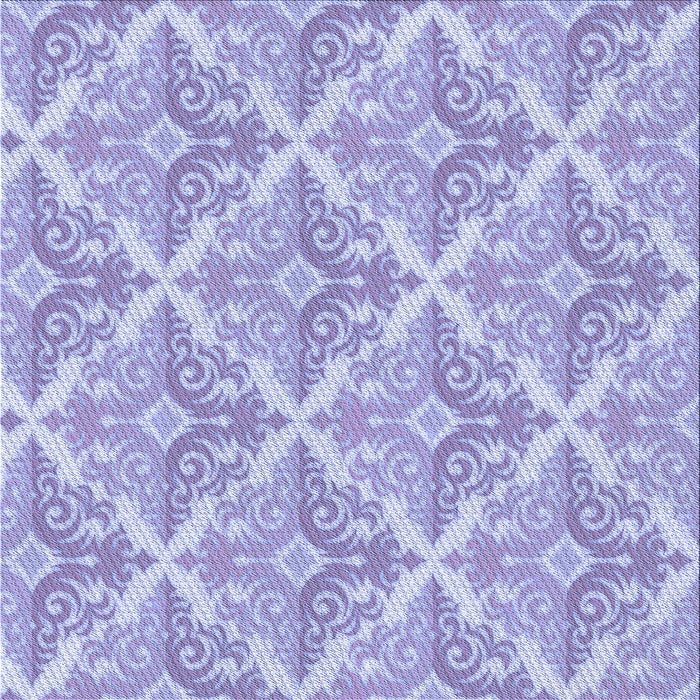 Round Patterned Purple Rug, pat1573blu