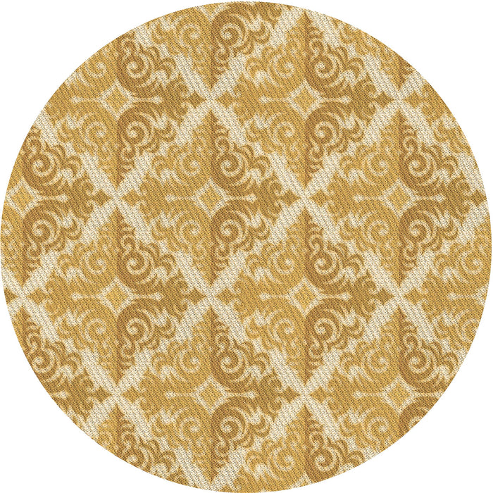 Square Patterned Cinnamon Brown Rug, pat1573brn