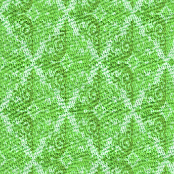 Patterned Emerald Green Rug, pat1573grn