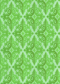 Machine Washable Transitional Emerald Green Rug, wshpat1573grn