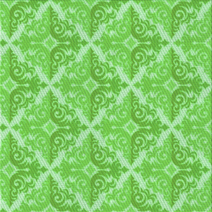 Round Patterned Emerald Green Rug, pat1573grn