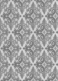 Machine Washable Transitional Gray Rug, wshpat1573gry