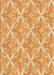 Patterned Yellow Orange Rug, pat1573org