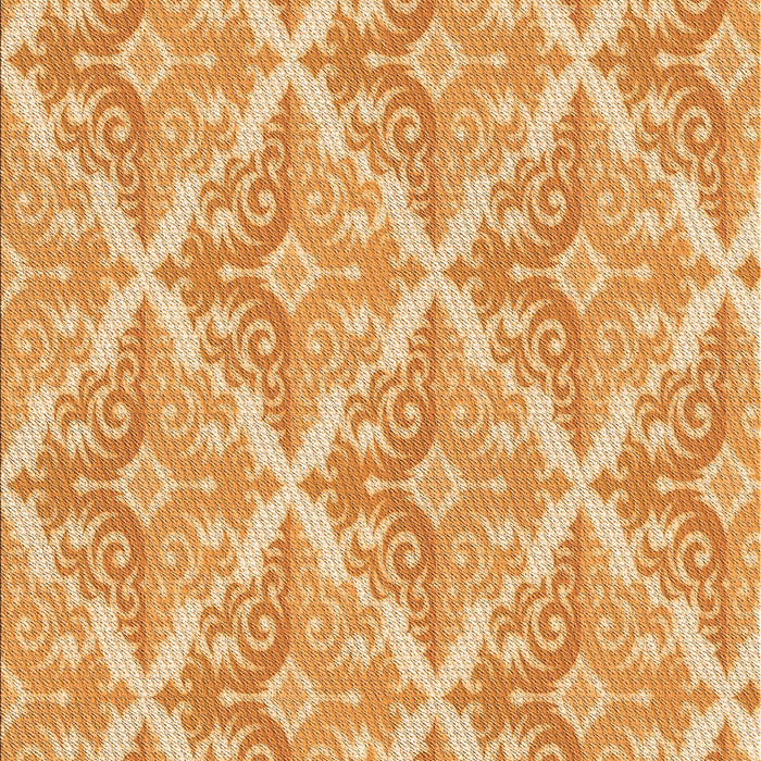 Patterned Yellow Orange Rug, pat1573org