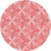 Square Machine Washable Transitional Pastel Pink Rug in a Living Room, wshpat1573rd