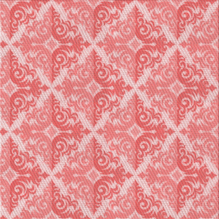 Round Patterned Pastel Pink Rug, pat1573rd