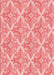 Patterned Pastel Pink Rug, pat1573rd