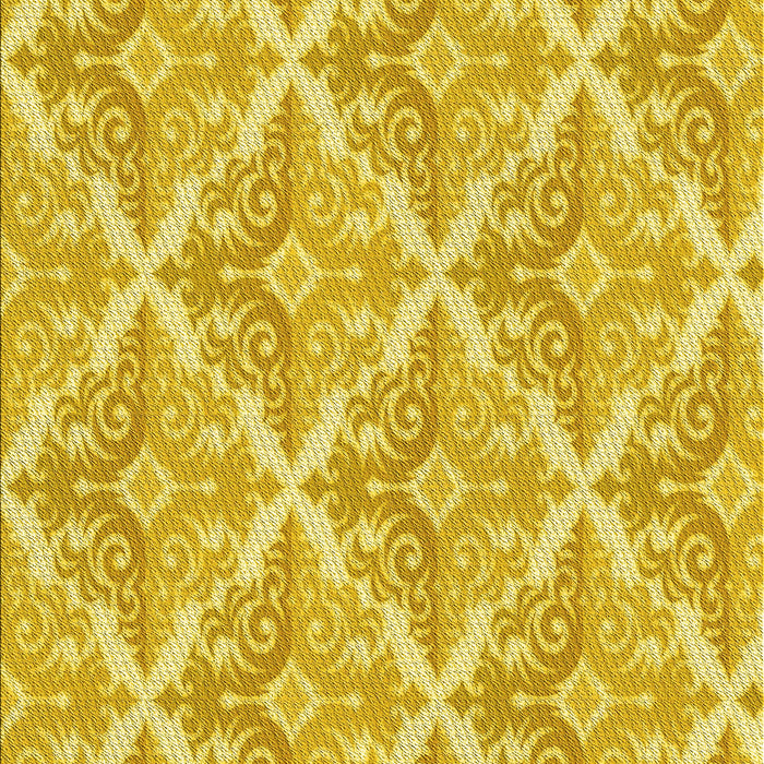 Machine Washable Transitional Yellow Rug, wshpat1573yw