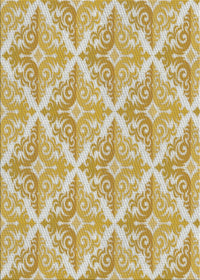 Machine Washable Transitional Khaki Gold Rug, wshpat1573