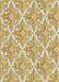 Patterned Khaki Gold Novelty Rug, pat1573