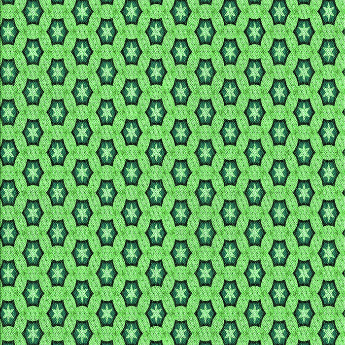 Machine Washable Transitional Emerald Green Rug, wshpat1574grn