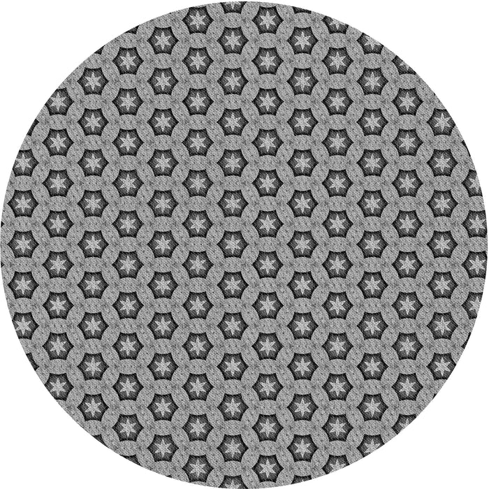 Square Patterned Dark Gray Rug, pat1574gry