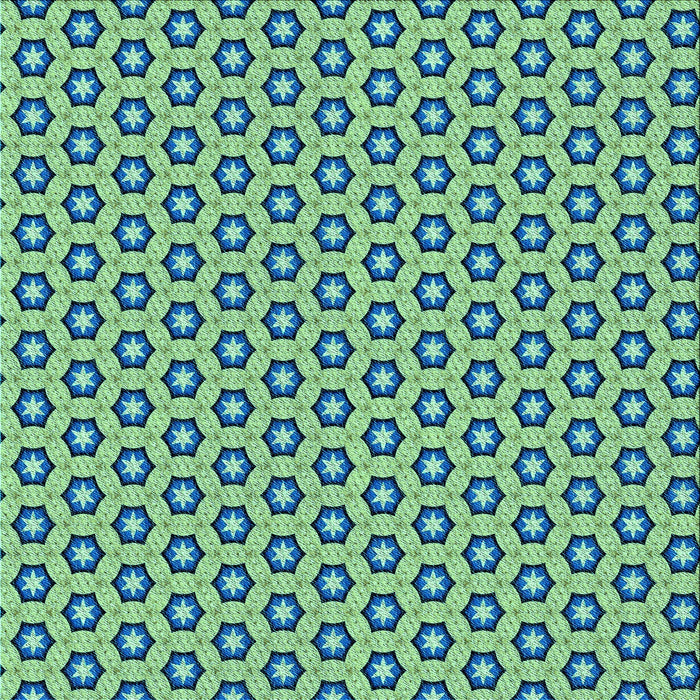 Round Patterned Green Rug, pat1574lblu