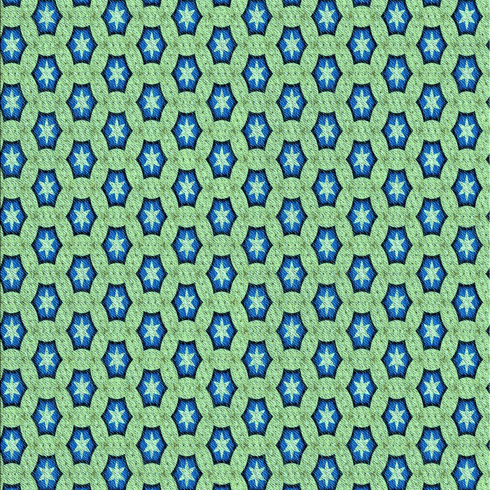 Patterned Green Rug, pat1574lblu