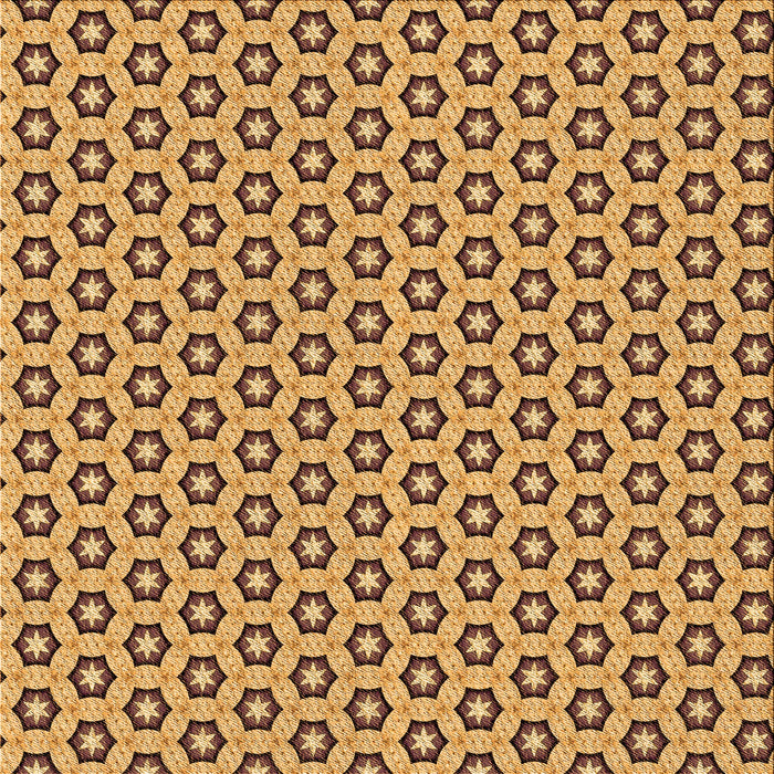 Round Machine Washable Transitional Saddle Brown Rug, wshpat1574org