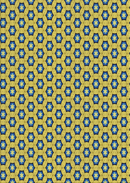 Patterned Bold Yellow Novelty Rug, pat1574