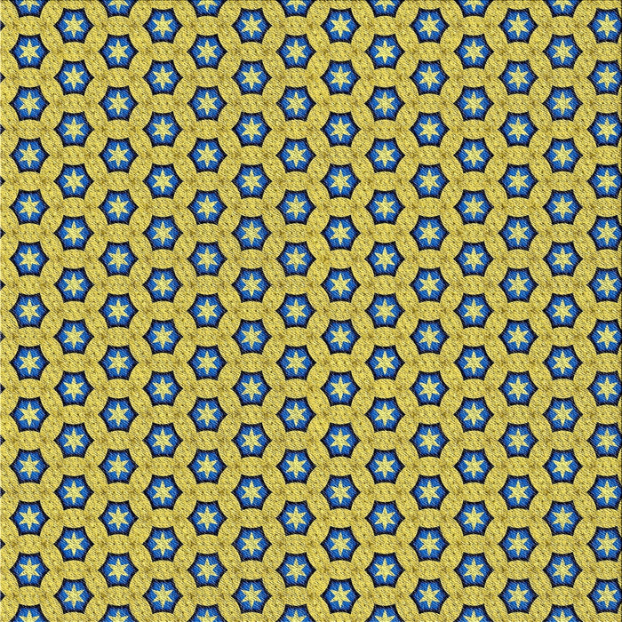 Sideview of Machine Washable Transitional Yellow Rug, wshpat1574