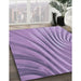 Patterned Bright Lilac Purple Rug in Family Room, pat1575blu