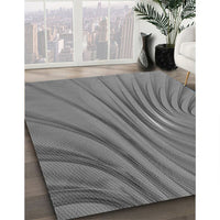 Patterned Carbon Gray Rug, pat1575gry