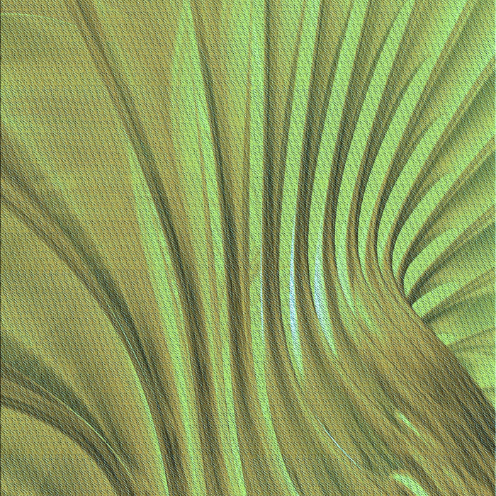 Patterned Yellow Green Rug, pat1575lblu