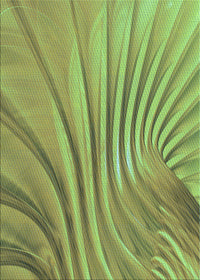 Machine Washable Transitional Yellow Green Rug, wshpat1575lblu