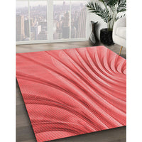 Patterned Red Rug, pat1575rd