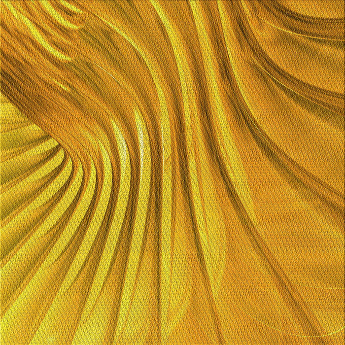 Round Machine Washable Transitional Deep Yellow Rug, wshpat1575yw