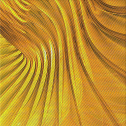 Sideview of Machine Washable Transitional Deep Yellow Rug, wshpat1575