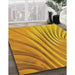 Machine Washable Transitional Deep Yellow Rug in a Family Room, wshpat1575