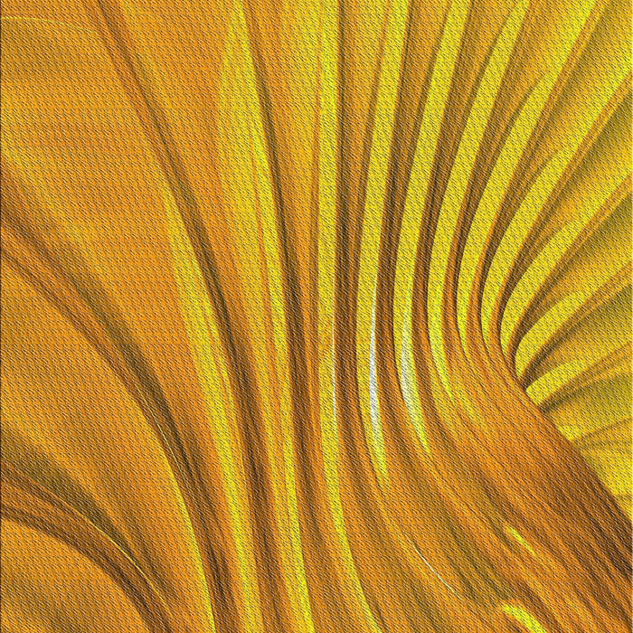 Patterned Deep Yellow Novelty Rug, pat1575