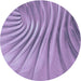 Square Machine Washable Transitional Bright Lilac Purple Rug in a Living Room, wshpat1576blu