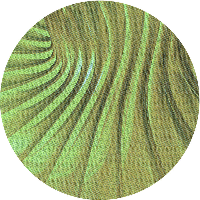 Square Machine Washable Transitional Yellow Green Rug in a Living Room, wshpat1576lblu