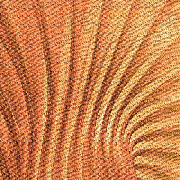 Patterned Orange Red Orange Rug, pat1576org