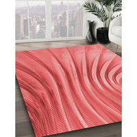 Patterned Red Rug, pat1576rd