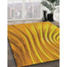 Machine Washable Transitional Deep Yellow Rug in a Family Room, wshpat1576