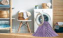 Machine Washable Transitional Bright Lilac Purple Rug in a Washing Machine, wshpat1577blu