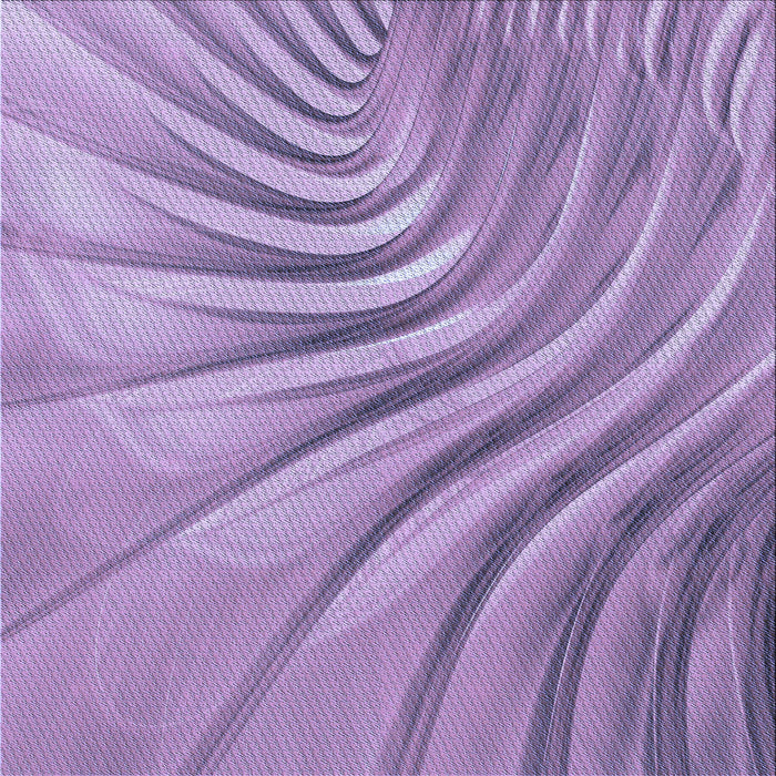 Round Patterned Bright Lilac Purple Rug, pat1577blu