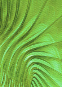 Machine Washable Transitional Emerald Green Rug, wshpat1577grn