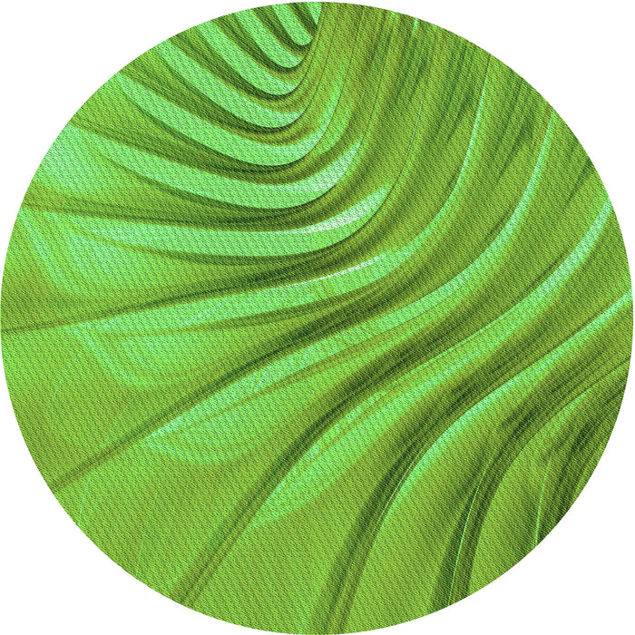 Square Machine Washable Transitional Emerald Green Rug in a Living Room, wshpat1577grn