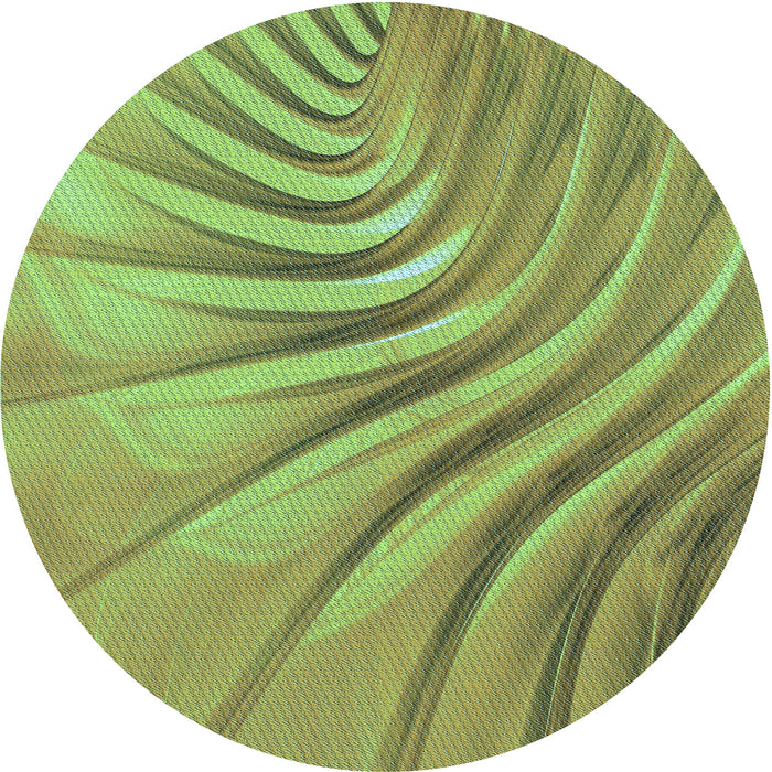 Square Machine Washable Transitional Yellow Green Rug in a Living Room, wshpat1577lblu