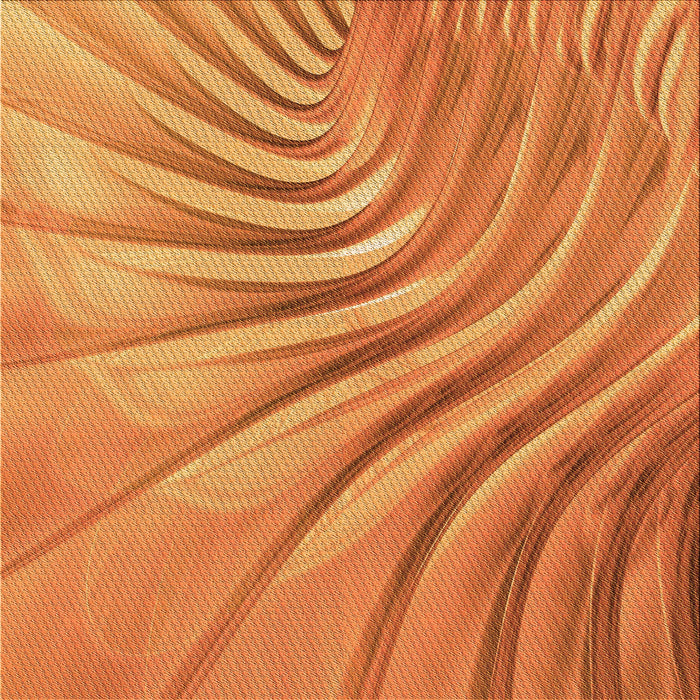 Round Machine Washable Transitional Orange Red Orange Rug, wshpat1577org