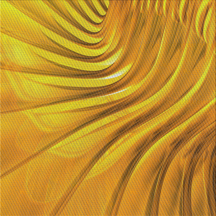 Square Patterned Deep Yellow Novelty Rug, pat1577