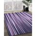 Machine Washable Transitional Bright Lilac Purple Rug in a Family Room, wshpat1578blu