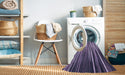Machine Washable Transitional Bright Lilac Purple Rug in a Washing Machine, wshpat1578blu