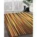 Machine Washable Transitional Orange Rug in a Family Room, wshpat1578brn