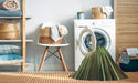 Machine Washable Transitional Yellow Green Rug in a Washing Machine, wshpat1578lblu